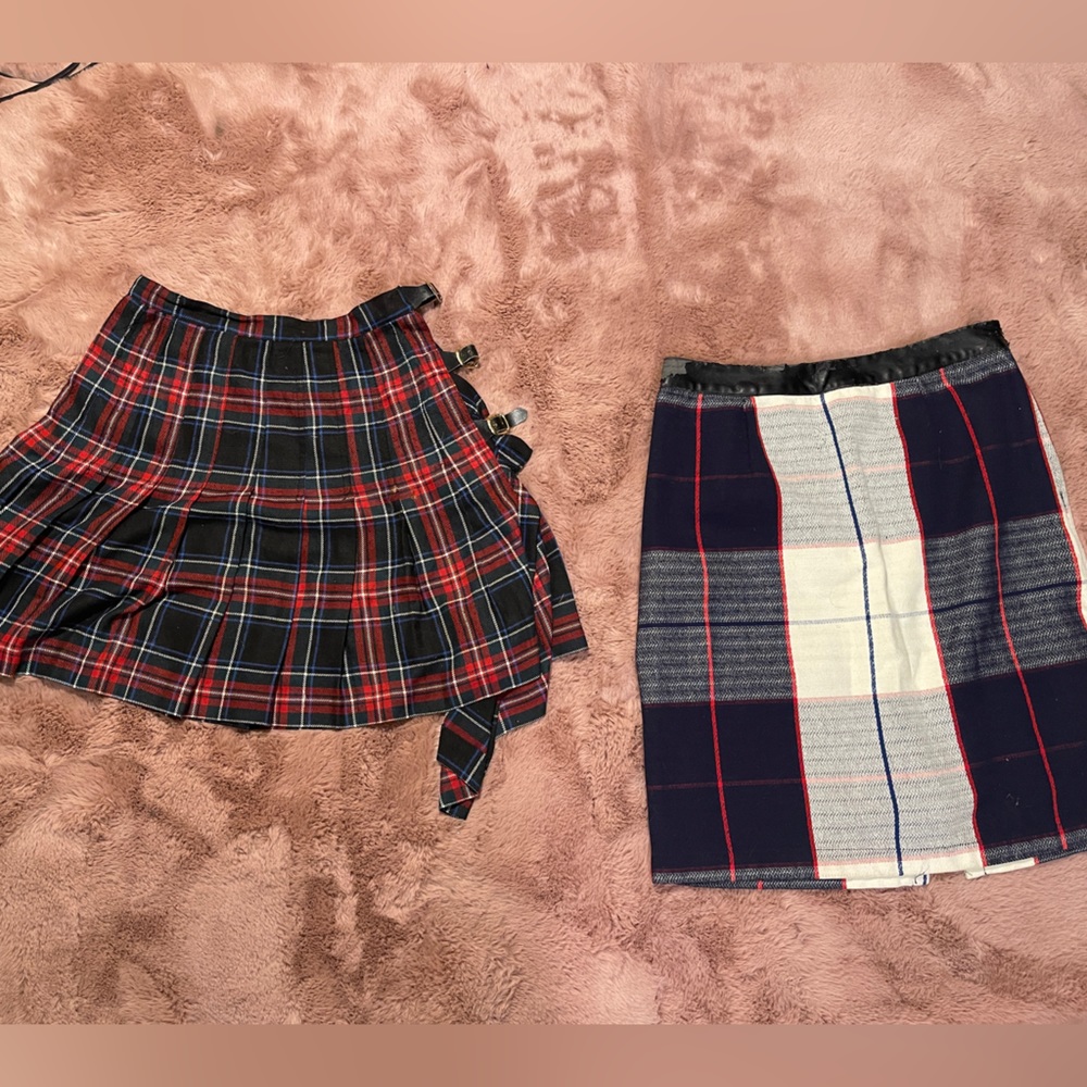 Two vintage short skirts